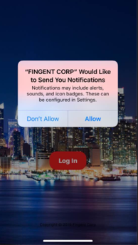 Allow notifications from the App