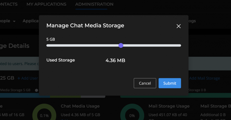 Adjust Chat Media Storage as desired