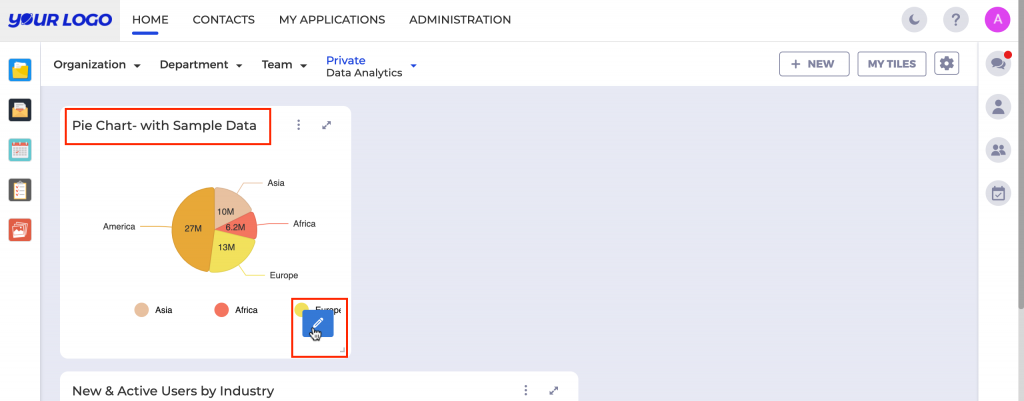 Custom Tile with Sample Data